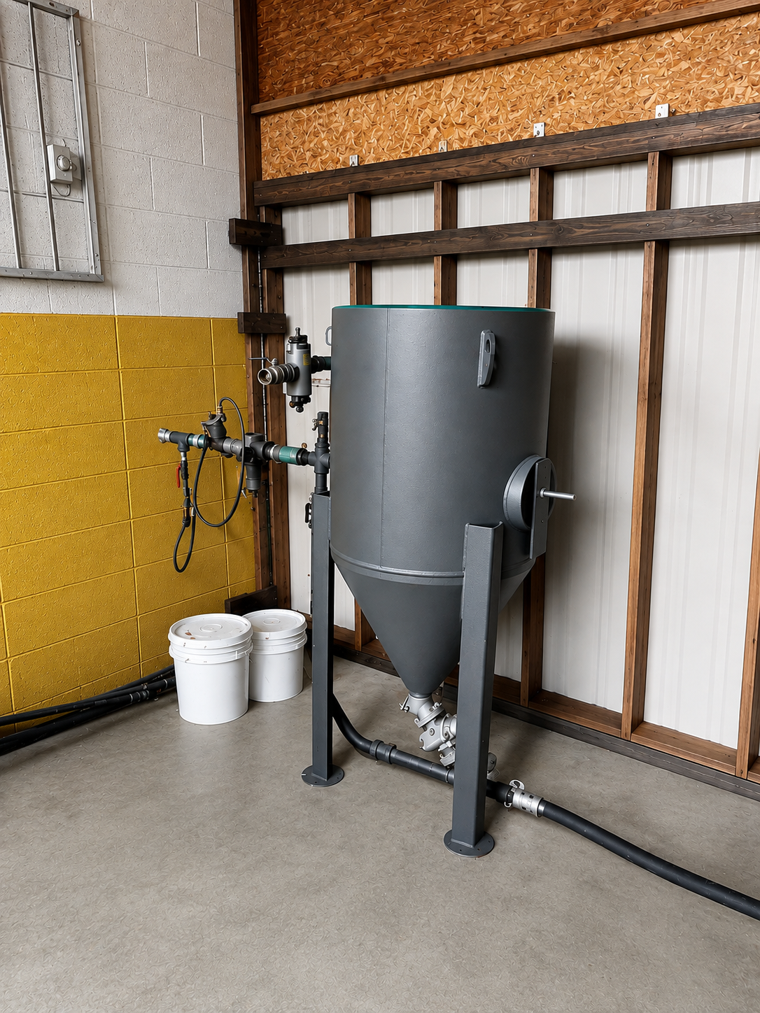 Sandblasting pressure pot